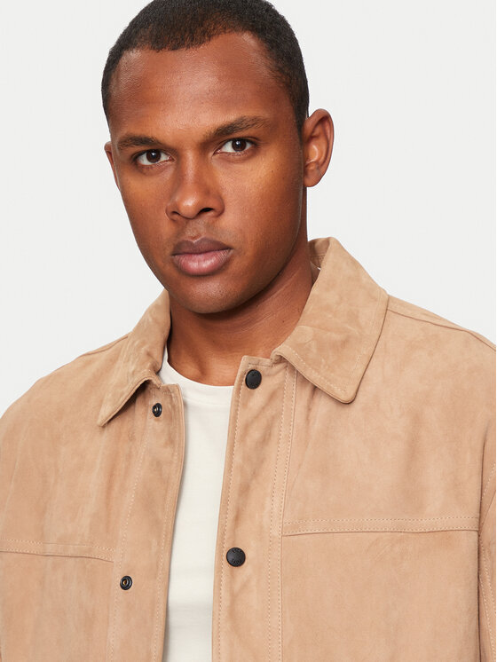 Boss Lederjacke Jomister 50514542 Braun Regular Fit | Modivo.de 