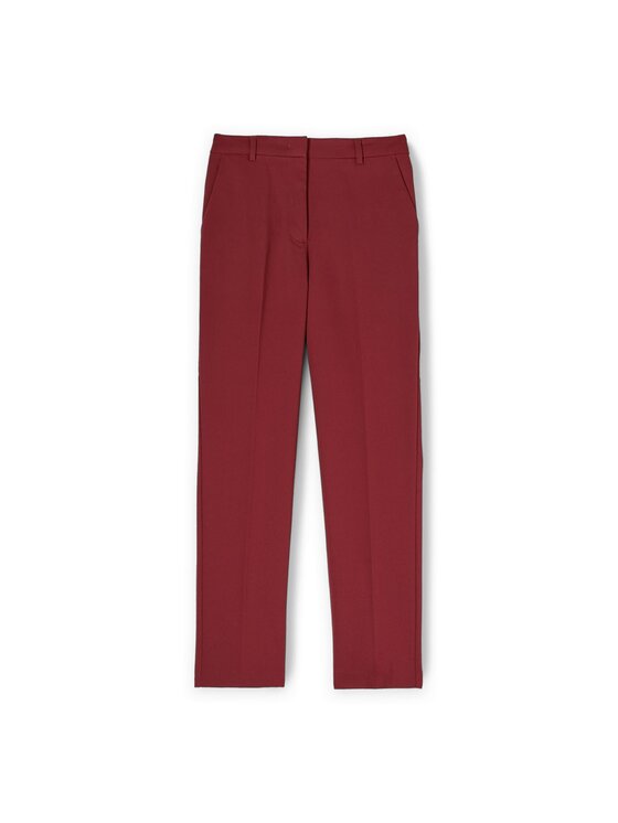 Motivi Motivi Spodnie materiałowe P069Q004098N036 Bordowy Regular Fit