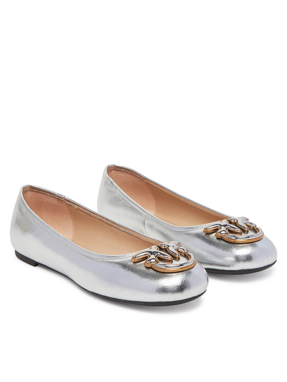 PINKO PINKO Baleríny Gioia 03 SD0295 P049 Stříbrná