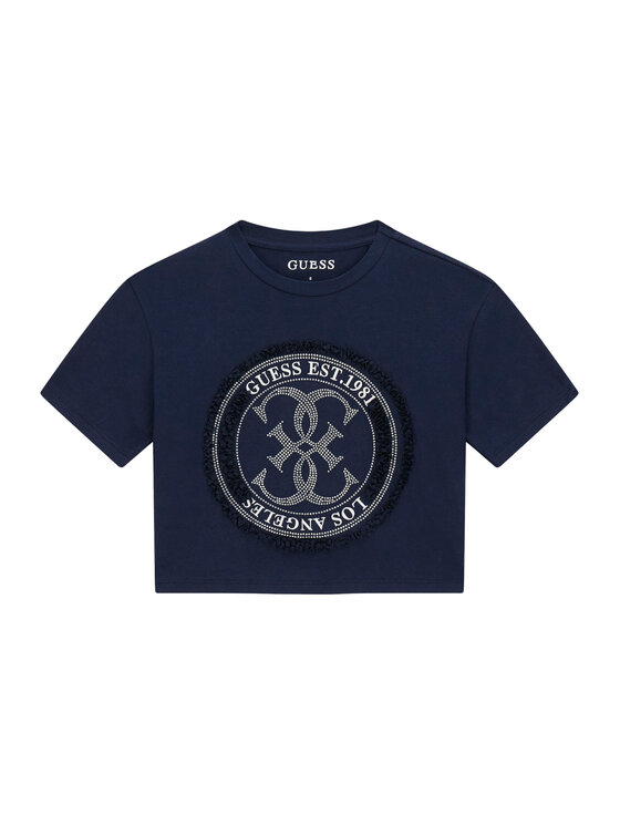 Guess Guess T-Shirt J6GI07 K6YW4 Tmavomodrá Relaxed Fit