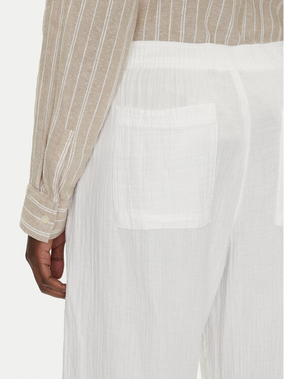 Gap Gap Pantaloni din material 713952-00 Alb Regular Fit