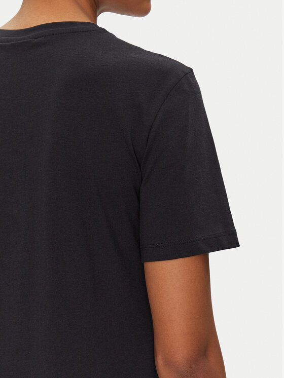 Vila Vila T-Shirt Sybil 14108062 Μαύρο Regular Fit