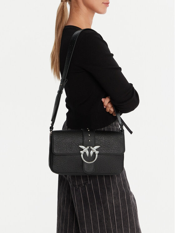 PINKO PINKO Handtasche Love One Classic Slouchy Fl Al 25-26 PLTT 104524 A2JU Schwarz