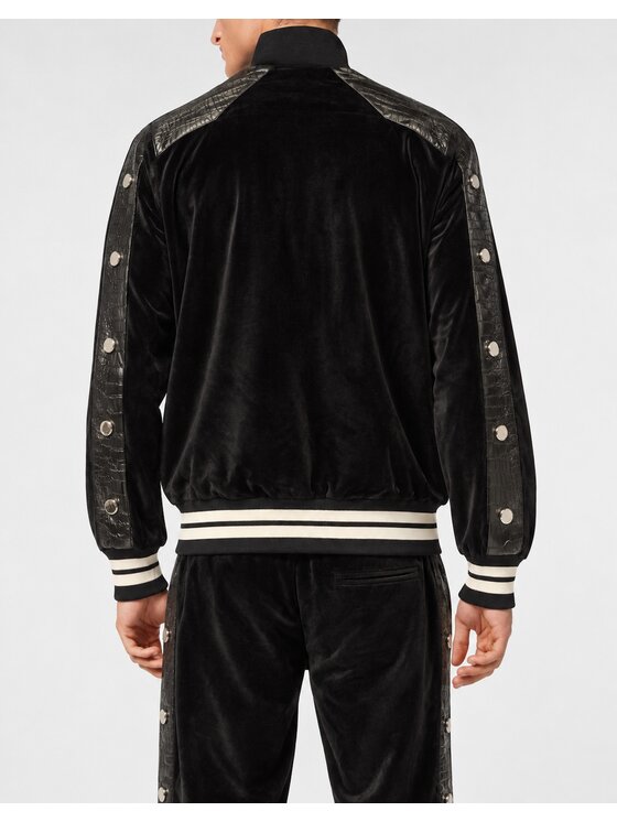 PHILIPP PLEIN PHILIPP PLEIN Kurtka do biegania 32080 Czarny Jegging Fit