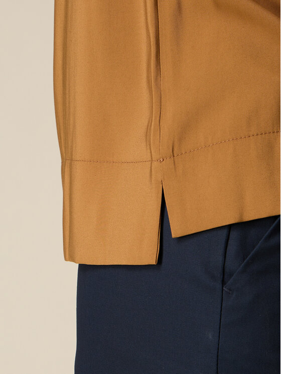 Oltre Oltre Bluzka 2004R003092N022 Brązowy Boxy Fit