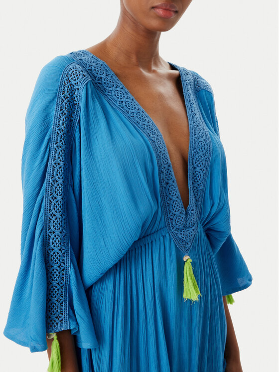 Selmark Selmark Strandkleid BO195 Blau Regular Fit