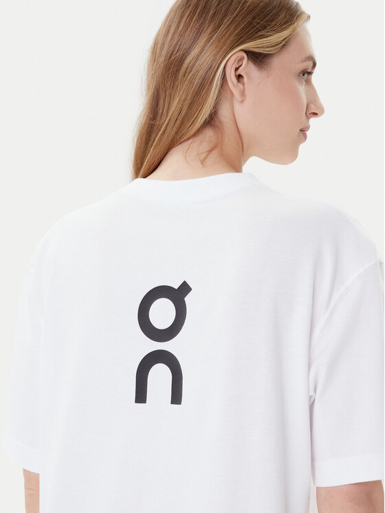 On On T-shirt Club-T 1WE1006 Bijela Relaxed Fit