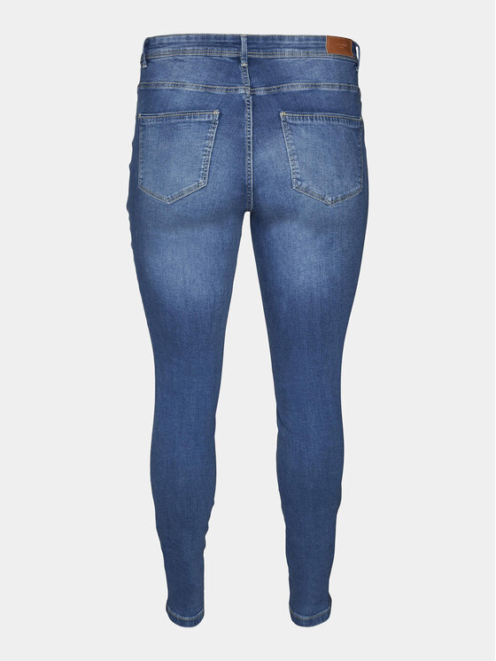 Vero Moda Curve Vero Moda Curve Jeansy Fanya 10287061 Niebieski Slim Fit