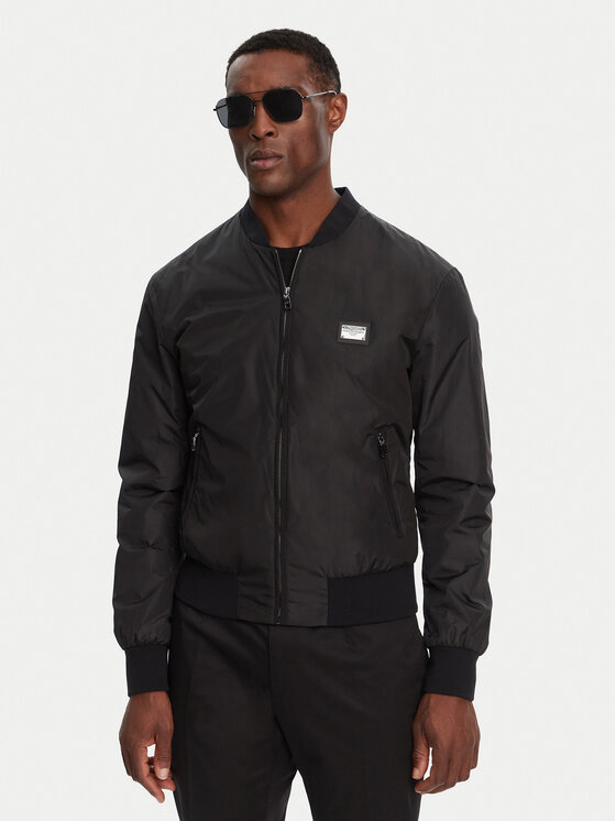 Dolce&Gabbana Dolce&Gabbana Kurtka bomber G9ABPT G7F2J Czarny Regular Fit