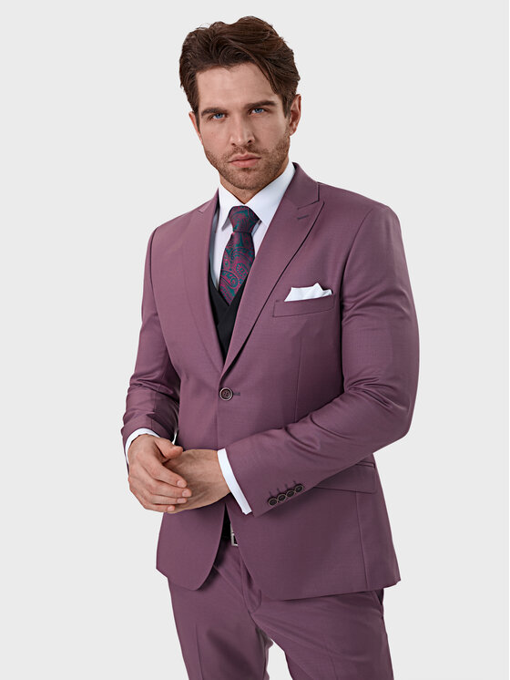 Evenemen Evenemen Garnitur Living Fioletowy Slim Fit