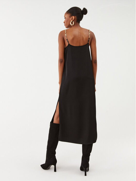 MICHAEL Michael Kors MICHAEL Michael Kors Коктейлна рокля MF381UK99G Черен Regular Fit