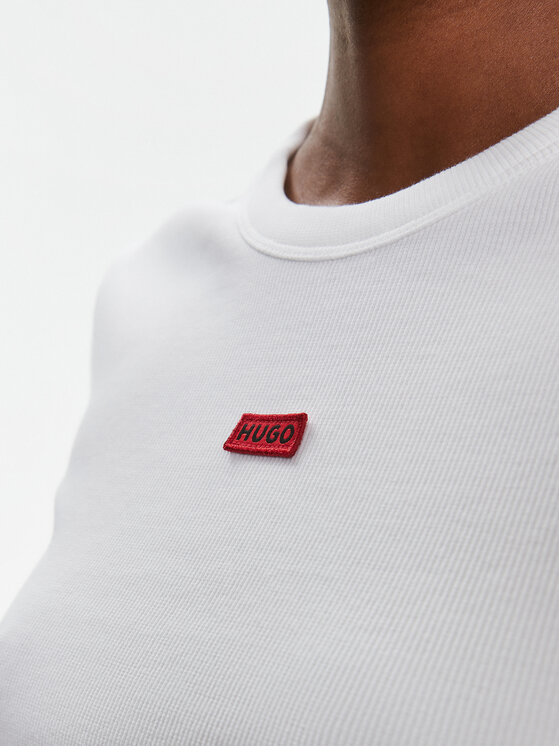 HUGO Hugo Tričko Deluisa_1 50508636 Biela Slim Fit