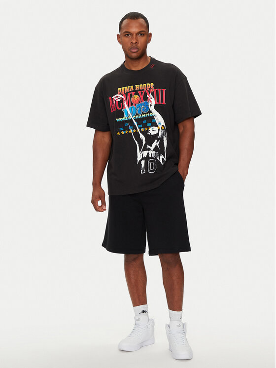 Puma Puma T-Shirt Crowd Craze 1 627214 Czarny Oversize
