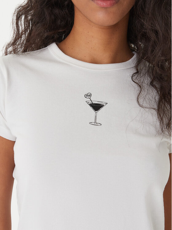 HUGO HUGO T-Shirt Dichroma_B 50560769 Écru Slim Fit