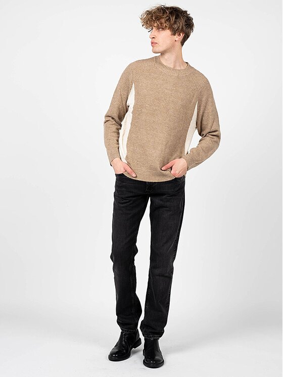 Pepe Jeans Pepe Jeans Sweter PM702273 | Monroi Beżowy Regular Fit