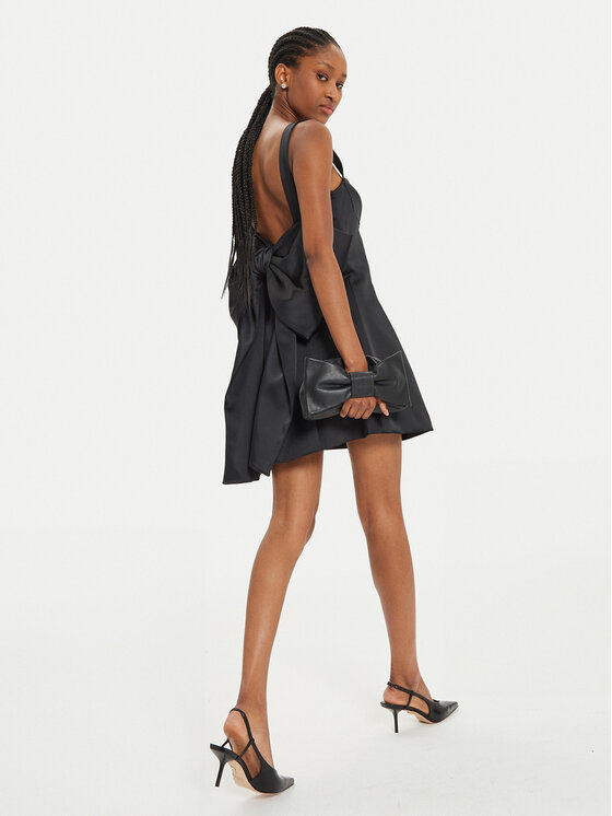 ViCOLO ViCOLO Rochie cocktail TS0319 Negru Slim Fit