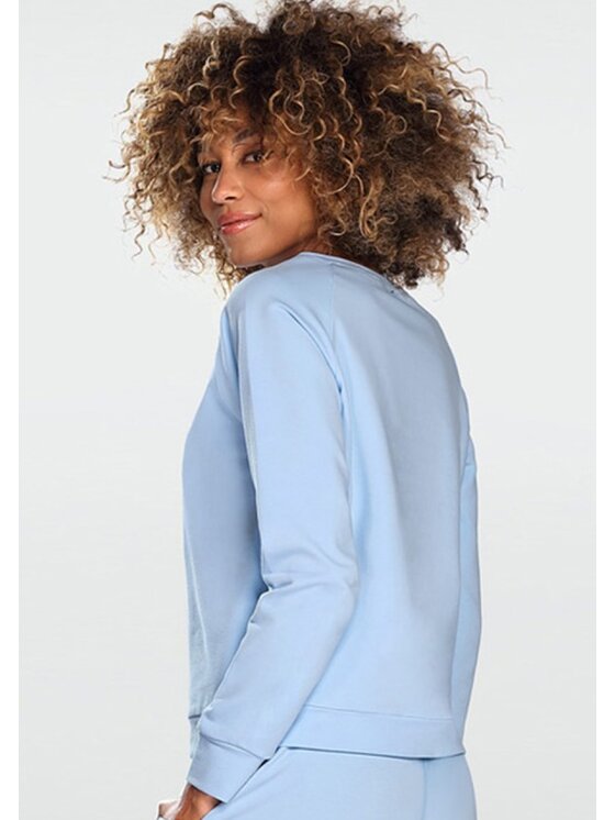 DKaren Sport DKaren Sport Bluza Wenezja Błękitny Slim Fit