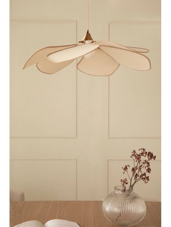 MIAhome MIAhome Lampa wisząca Benavid Ø100 cm Beżowy