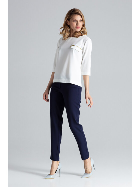 FIGL FIGL Blúzka M393 Écru Regular Fit