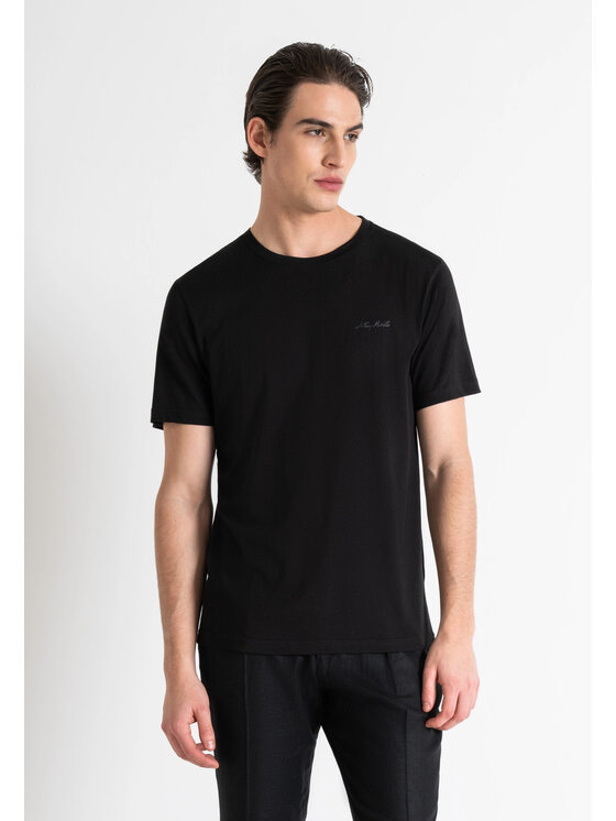 T-Shirt, rozmiar M, Czarne, MMKS02366-FA100231