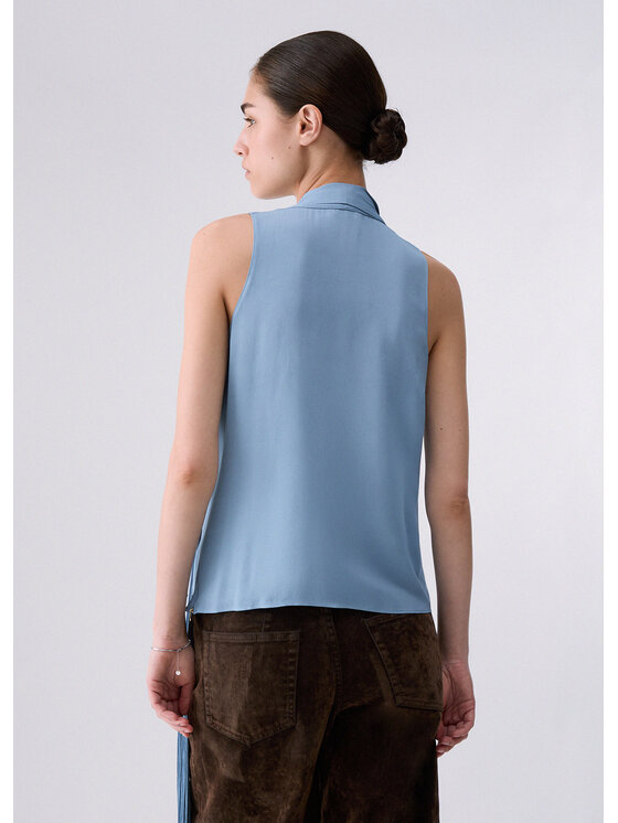 Liu Jo Liu Jo Top CF6206T2578X0805 Niebieski jasny Regular Fit