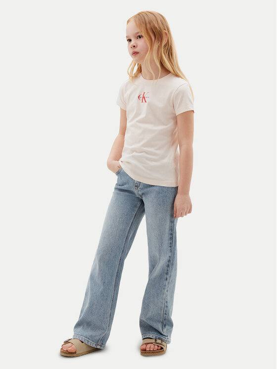 Calvin Klein Jeans Calvin Klein Jeans T-Shirt LVCKSJA15G Ροζ Regular Fit
