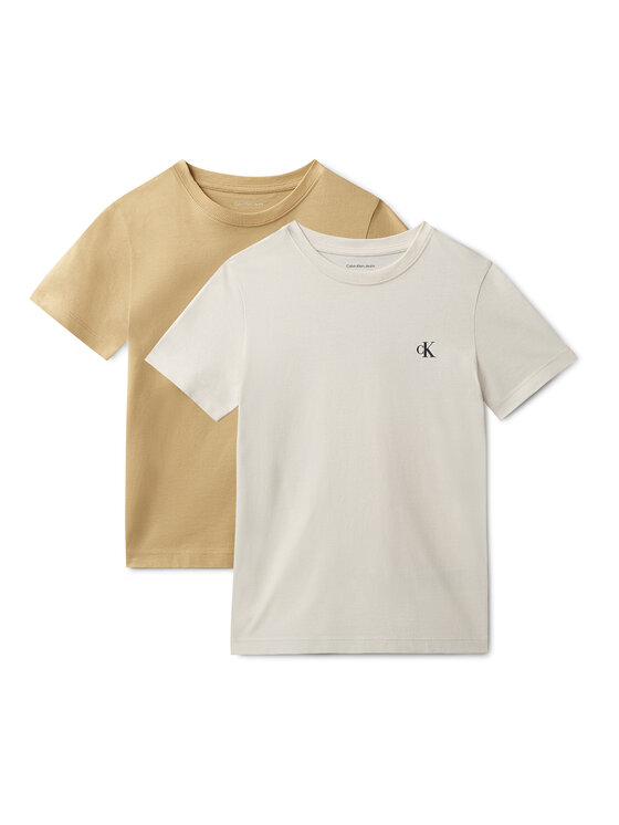 Calvin Klein Jeans Calvin Klein Jeans Marškinėlių komplektas Monologo IB0IB01093 Smėlio Regular Fit