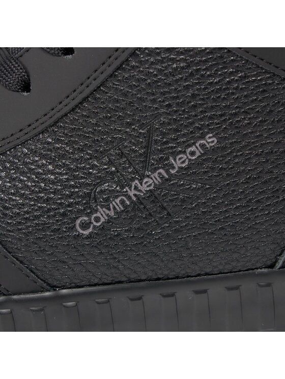 Calvin Klein Jeans Calvin Klein Jeans Tenisice Skater Vulc Mid Lth YM0YM00809 Crna