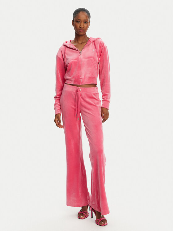 Juicy Couture Juicy Couture Donji dio trenerke Christine JCWBJ125304 Ružičasta Flared Leg