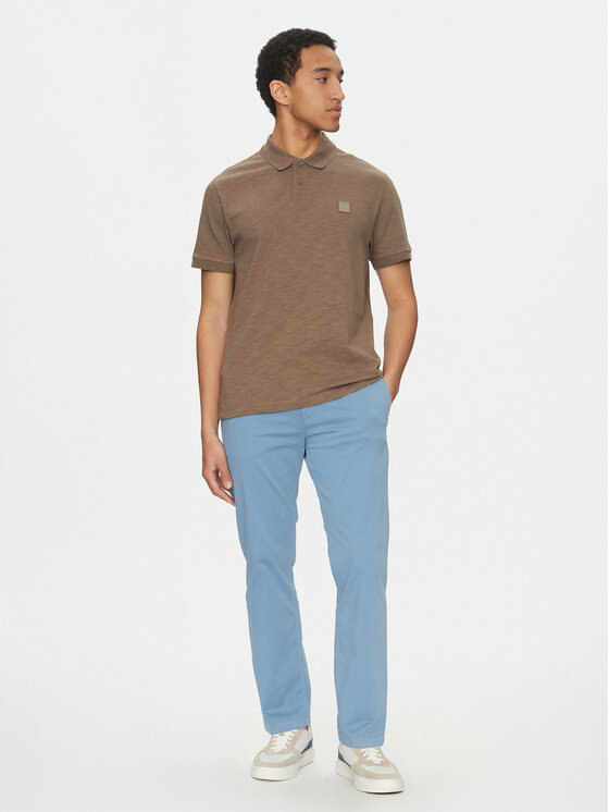 BOSS BOSS Pantaloni chino 50534378 Celeste Regular Fit