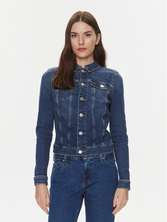 Tommy Jeans Tommy Jeans Farmer kabát Vivianne DW0DW17215 Sötétkék Regular Fit