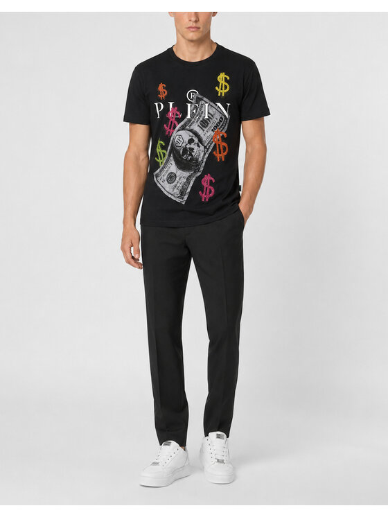 PHILIPP PLEIN PHILIPP PLEIN Tričko 31605 Čierna Regular Fit