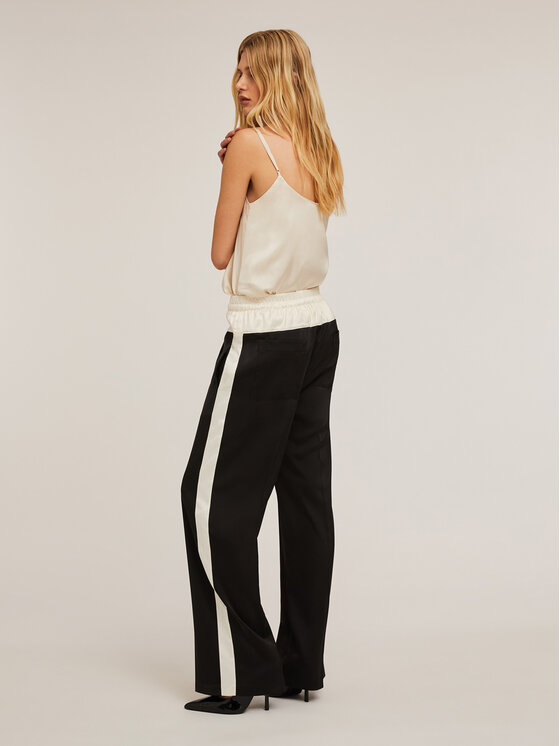 Motivi Motivi Pantaloni di tessuto P156W000808N0Z3 Nero Over Fit