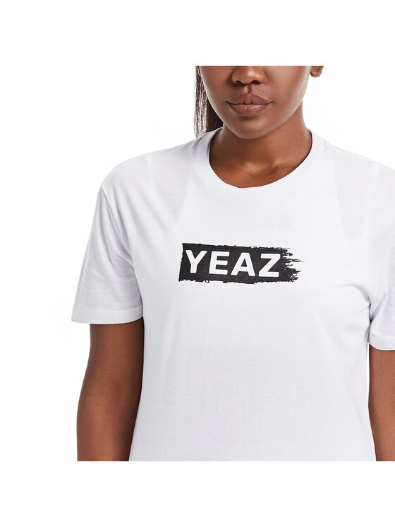 Yeaz Yeaz T-Shirt CHAY T-Shirt Biały Regular Fit