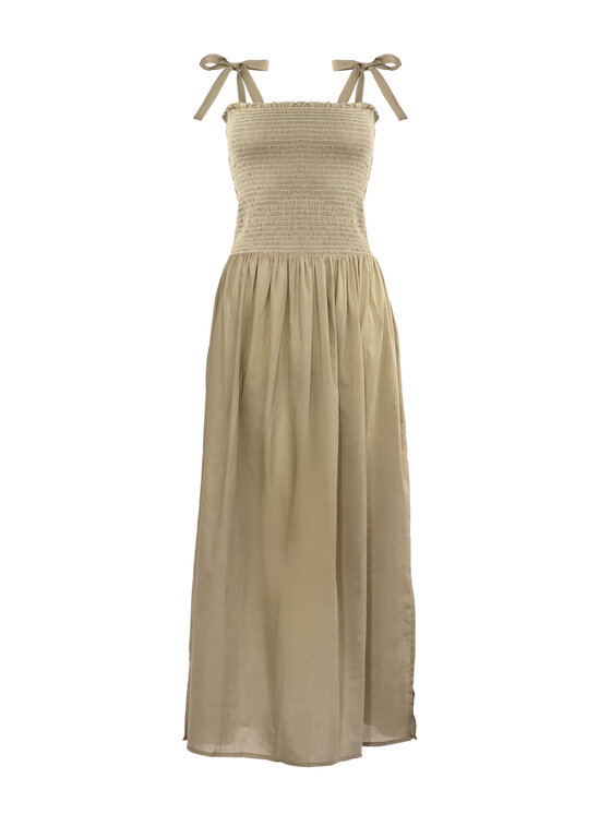 Feba Feba Sukienka letnia F224 Khaki Relaxed Fit