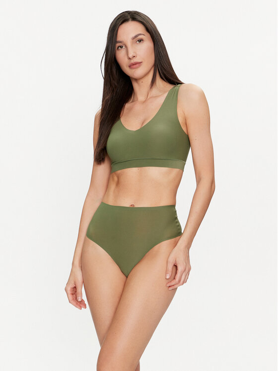 Chantelle Chantelle Brazilke s visokim strukom Soft Stretch C10690 Zelena