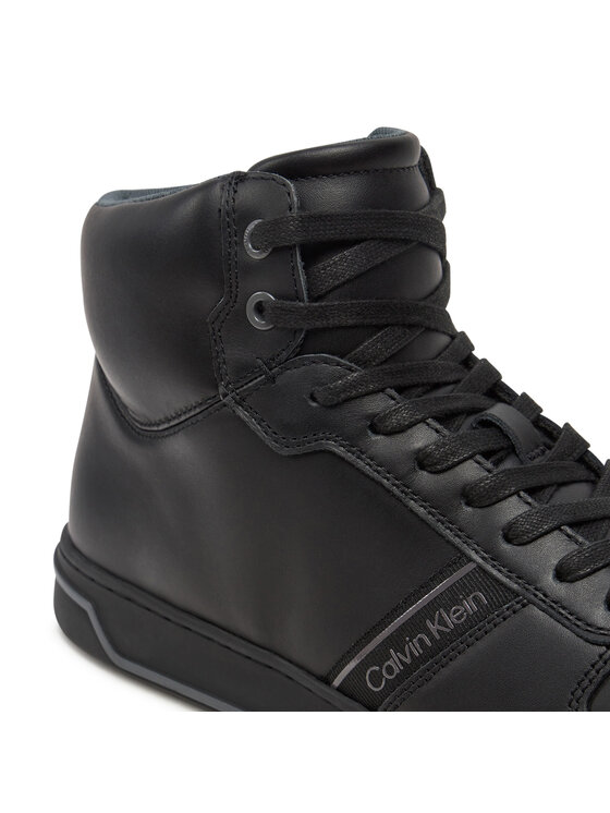 Calvin Klein Calvin Klein Sneakers High Top Lace Up Logo HM0HM01492 Nero