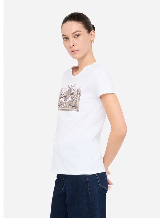 Liu Jo Liu Jo T-shirt MF5456JS923P9172 Bianco Regular Fit