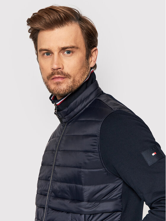 Tommy Hilfiger Tommy Hilfiger Μπουφάν μεταβατικό Mix Media MW0MW24250 Σκούρο μπλε Regular Fit