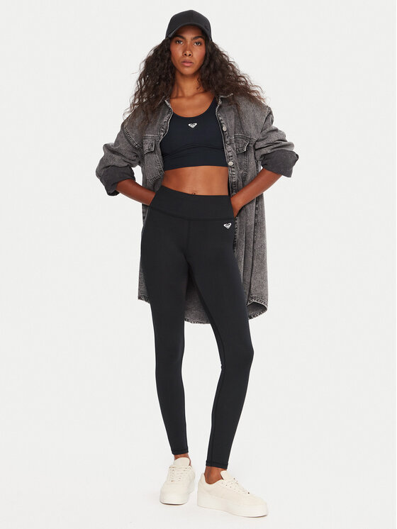 Roxy Roxy Legíny Everyday Flow ERJNP03676 Černá Slim Fit