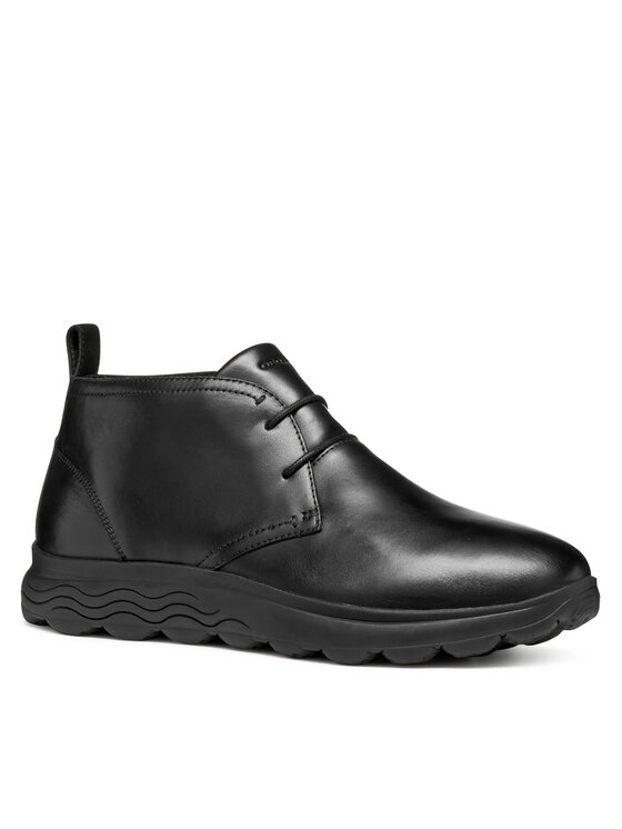 Geox Geox Šnurovacia obuv U Spherica U56BYB 00043 C9999 Čierna