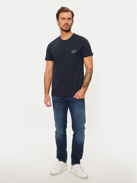 BOSS Boss T-shirt 50517715 Tamnoplava Regular Fit
