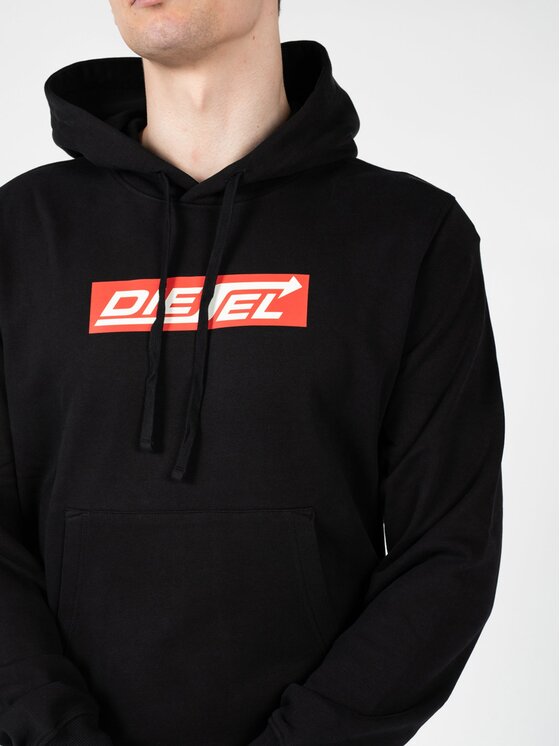 Diesel Diesel Μπλούζα A06856-0JFAV-9XX Μαύρο Regular Fit