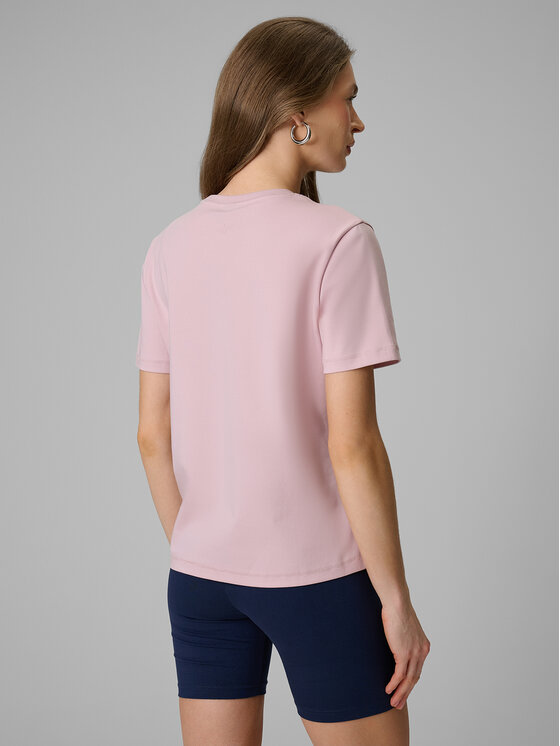4F 4F T-Shirt BASIC+ Różowy jasny Regular Fit