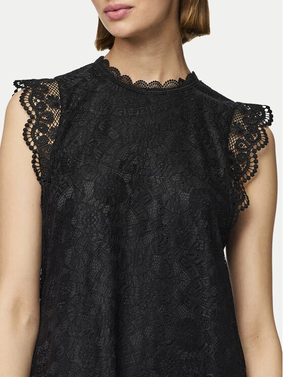 Pieces Pieces Sukienka codzienna Olline 17146419 Czarny Regular Fit