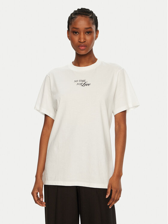 HUGO HUGO Tricou Vintage Tee 50533958 Alb Relaxed Fit