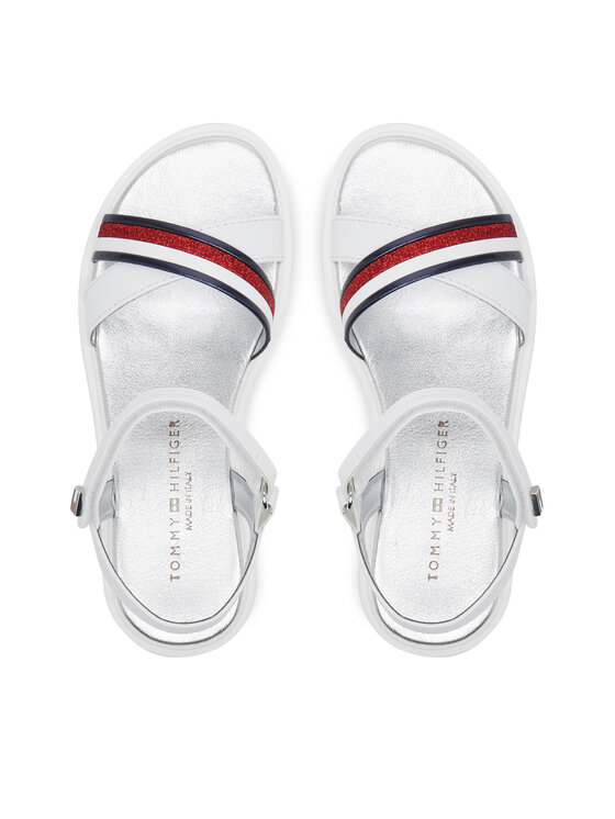 Tommy Hilfiger Tommy Hilfiger Sandały Sandal T4A2-33799-0273 S Biały