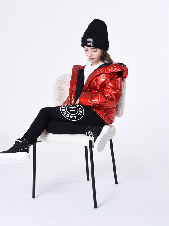 Karl Lagerfeld Kids Karl Lagerfeld Kids Donji dio trenerke Z14216 S Crna Regular Fit