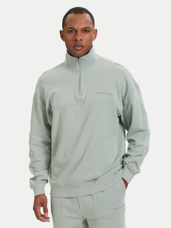 Tommy Hilfiger Tommy Hilfiger Суитшърт Essential UM0UM03909 Светлозелен Regular Fit