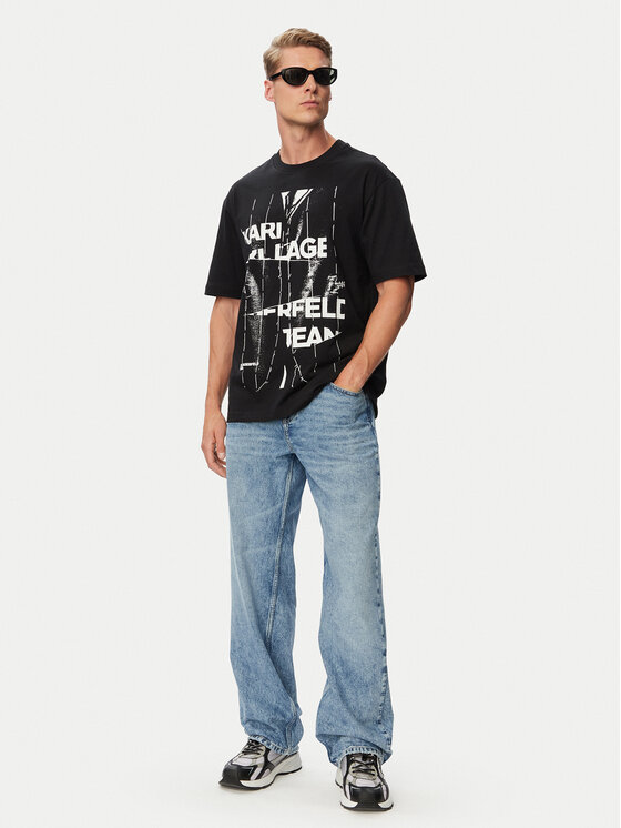 Karl Lagerfeld Jeans Karl Lagerfeld Jeans Džínsy B3M10005 Modrá Relaxed Fit